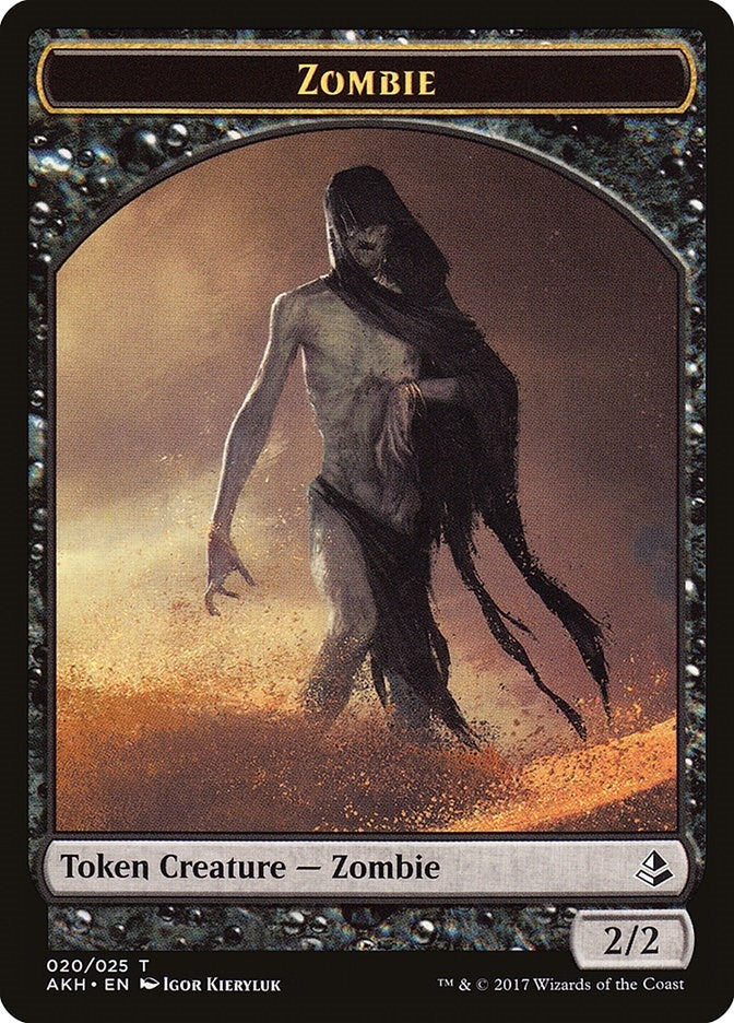 Image for Zombie Token (20) [Amonkhet] - Magic: The Gathering