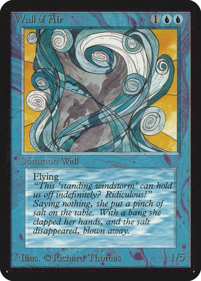 Image for Wall of Air [Alpha Edition] - Magic: The Gathering