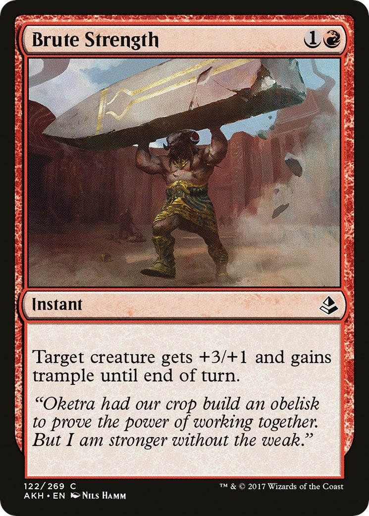 Image for Brute Strength (122) [Amonkhet] - Magic: The Gathering