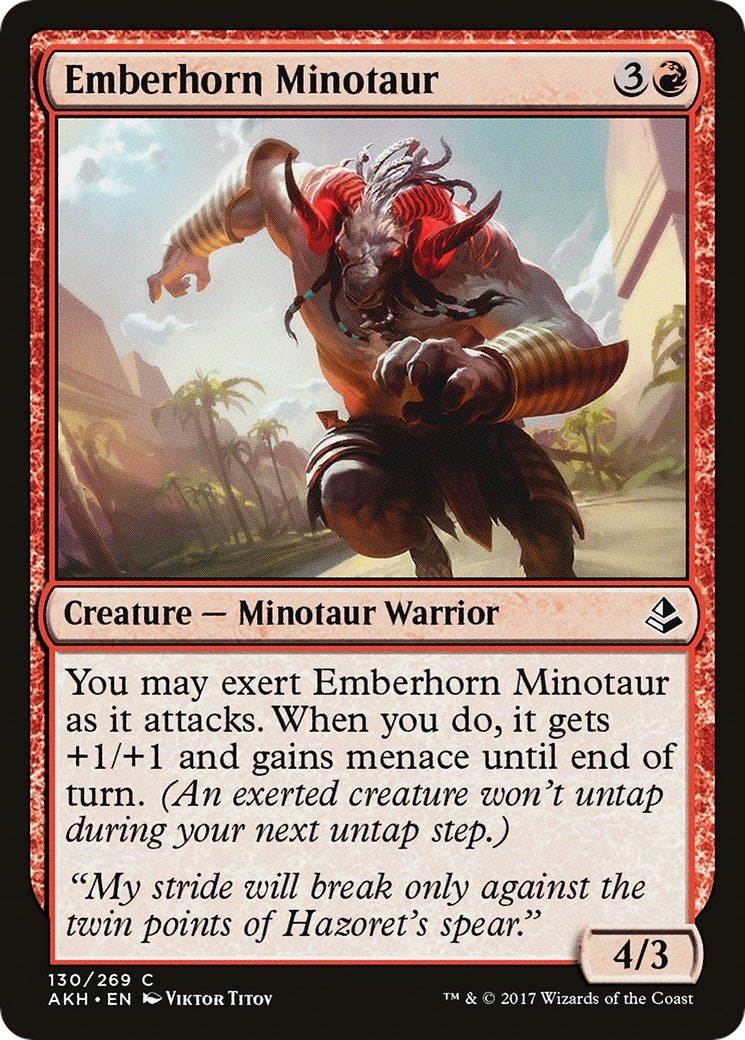 Image for Emberhorn Minotaur (130) [Amonkhet] - Magic: The Gathering