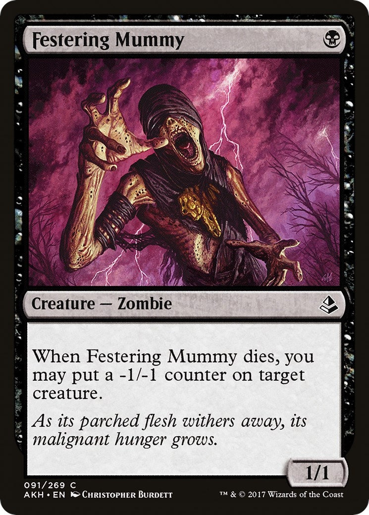 Image for Festering Mummy (91) [Amonkhet] - Magic: The Gathering