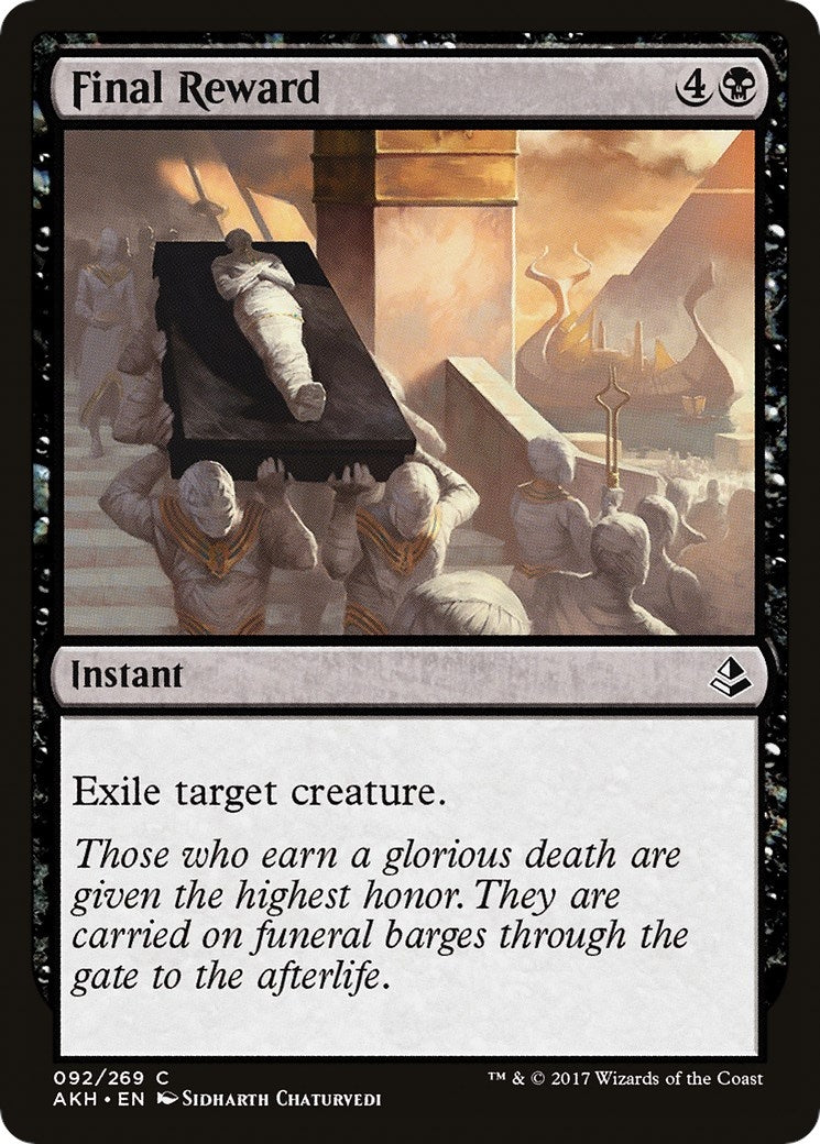 Image for Final Reward (92) [Amonkhet] - Magic: The Gathering