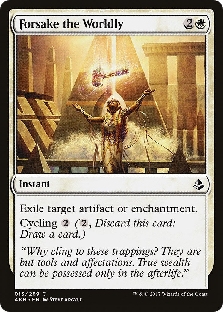 Image for Forsake the Worldly (13) [Amonkhet] - Magic: The Gathering