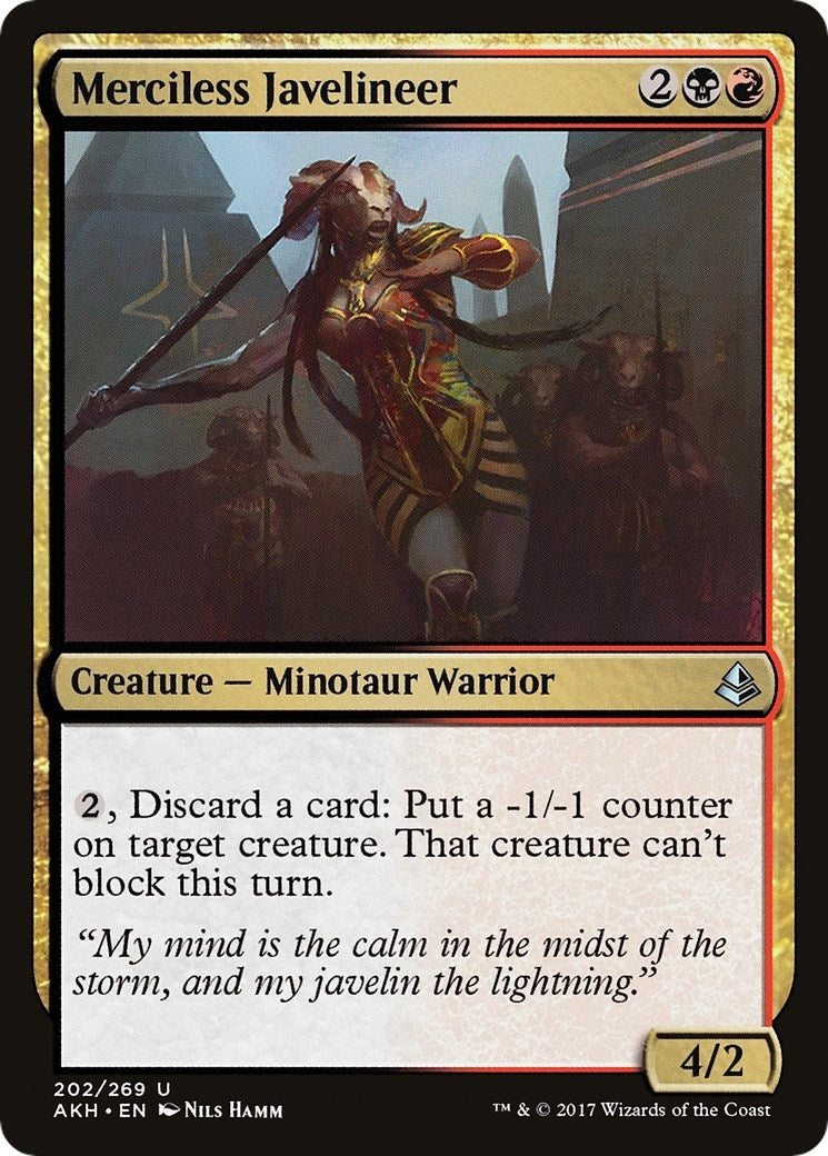 Image for Merciless Javelineer (202) [Amonkhet] - Magic: The Gathering