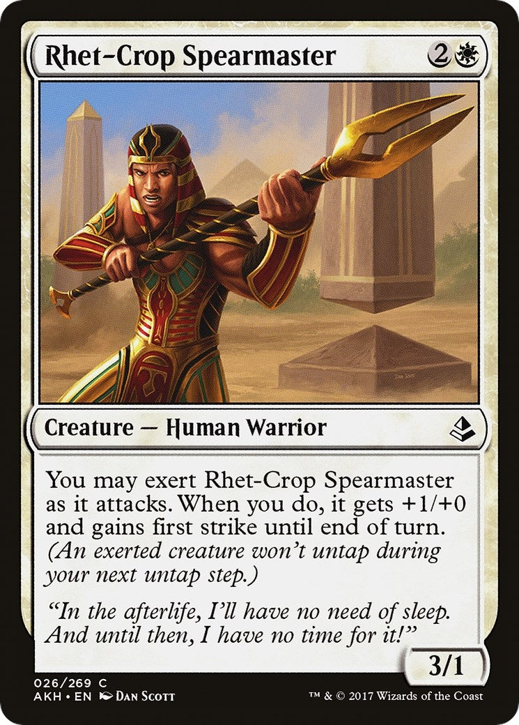 Image for Rhet-Crop Spearmaster (26) [Amonkhet] - Magic: The Gathering