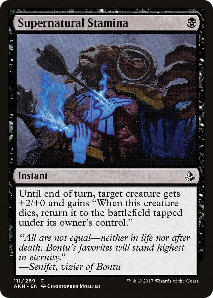 Image for Supernatural Stamina (111) [Amonkhet] - Magic: The Gathering