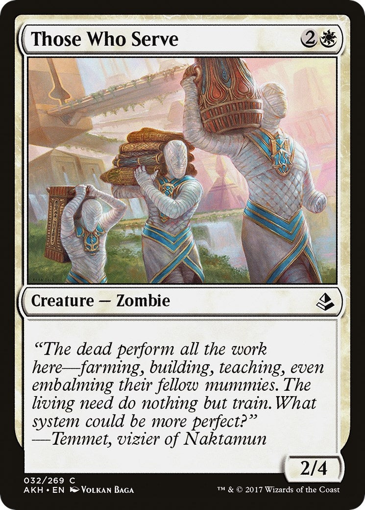 Image for Those Who Serve (32) [Amonkhet] - Magic: The Gathering