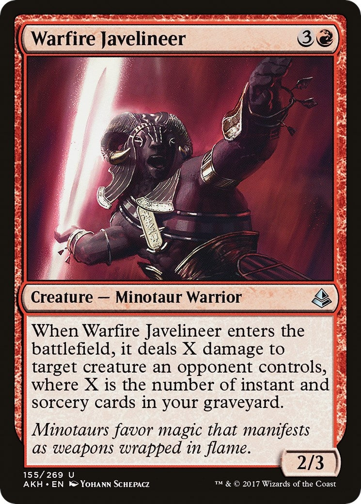 Image for Warfire Javelineer (155) [Amonkhet] - Magic: The Gathering