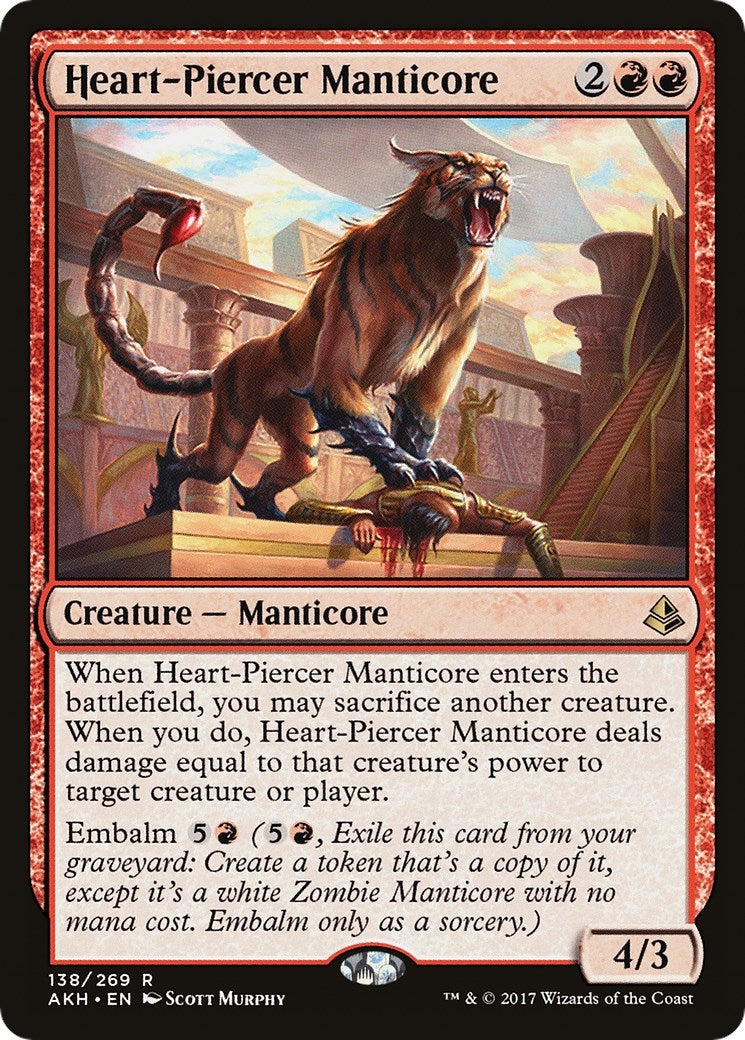 Image for Heart-Piercer Manticore (138) [Amonkhet] - Magic: The Gathering