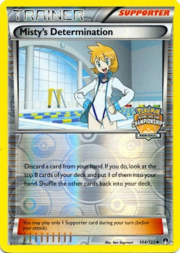 Image for Misty's Determination - 104/122 (Regional Championships) (104/122) [League & Championship Cards] - Pokemon