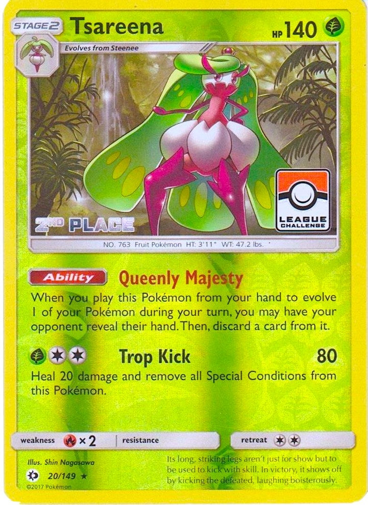 Image for Tsareena - 20/149 (League Challenge) [2nd Place] (020/149) [League & Championship Cards] - Pokemon