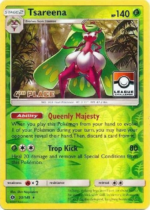 Image for Tsareena - 20/149 (League Challenge) [4th Place] (020/149) [League & Championship Cards] - Pokemon
