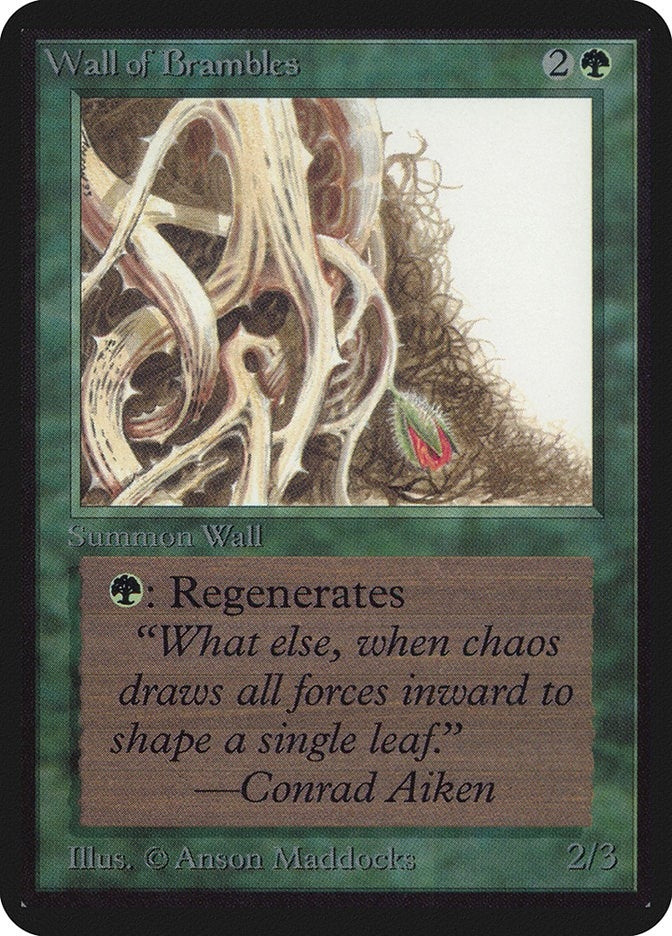 Image for Wall of Brambles [Alpha Edition] - Magic: The Gathering