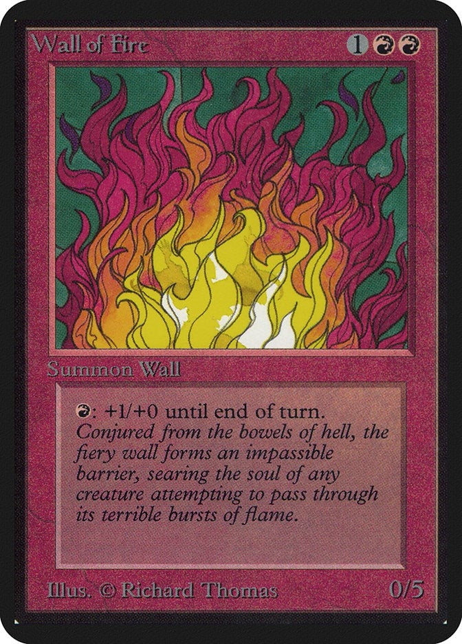Image for Wall of Fire [Alpha Edition] - Magic: The Gathering