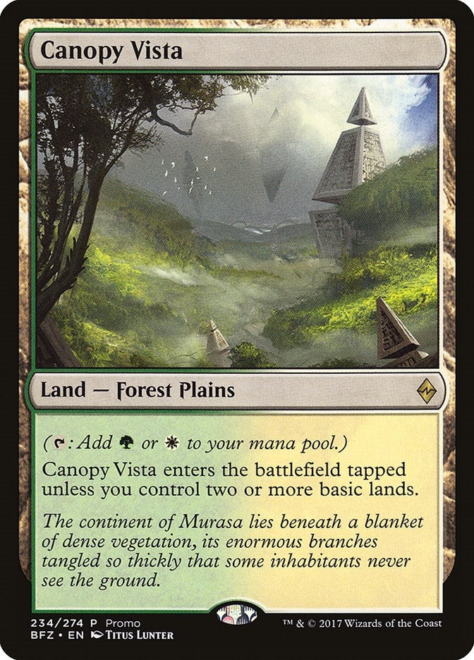 Image for Canopy Vista (234) [Standard Showdown Promos] - Magic: The Gathering