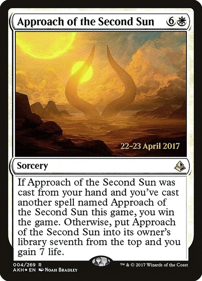 Image for Approach of the Second Sun (4) [Prerelease Cards] - Magic: The Gathering