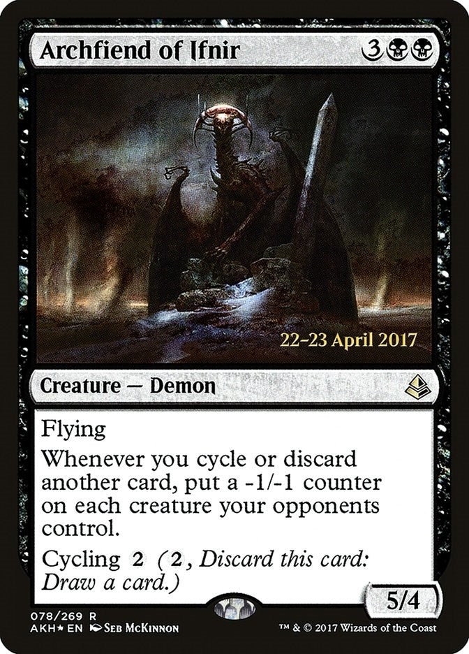 Image for Archfiend of Ifnir (78) [Prerelease Cards] - Magic: The Gathering