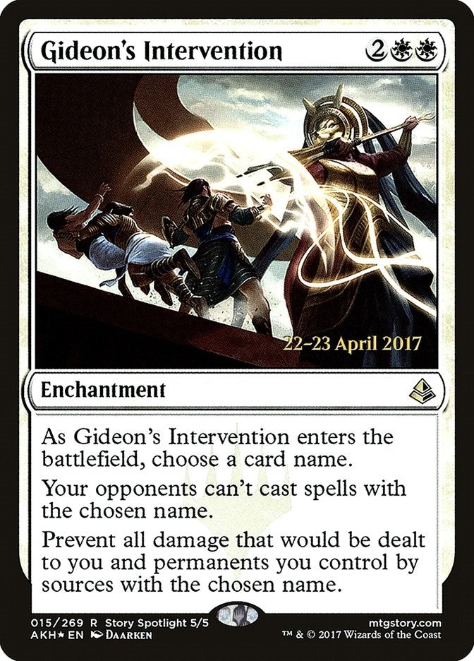 Image for Gideon's Intervention (15) [Prerelease Cards] - Magic: The Gathering
