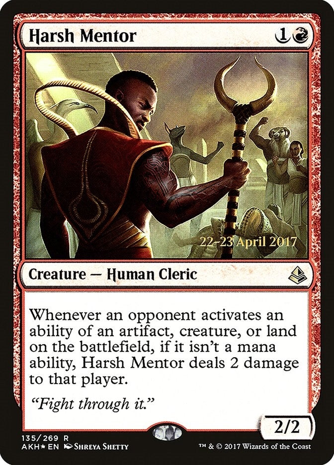 Image for Harsh Mentor (135) [Prerelease Cards] - Magic: The Gathering