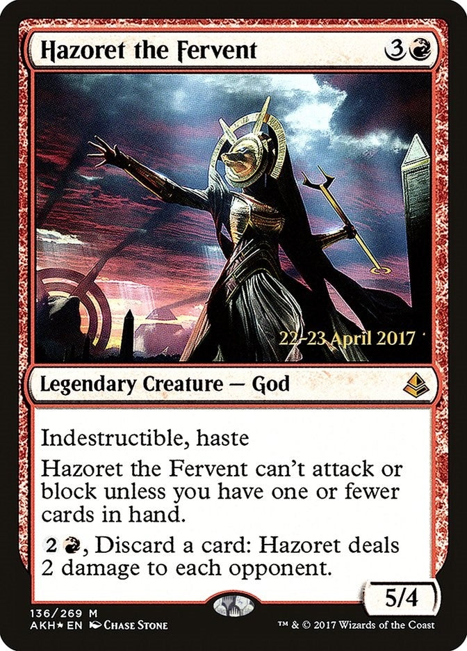 Image for Hazoret the Fervent (136) [Prerelease Cards] - Magic: The Gathering