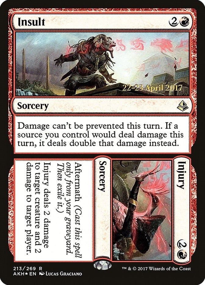 Image for Insult // Injury (213) [Prerelease Cards] - Magic: The Gathering