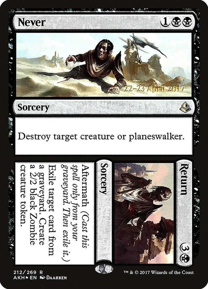 Image for Never // Return (212) [Prerelease Cards] - Magic: The Gathering