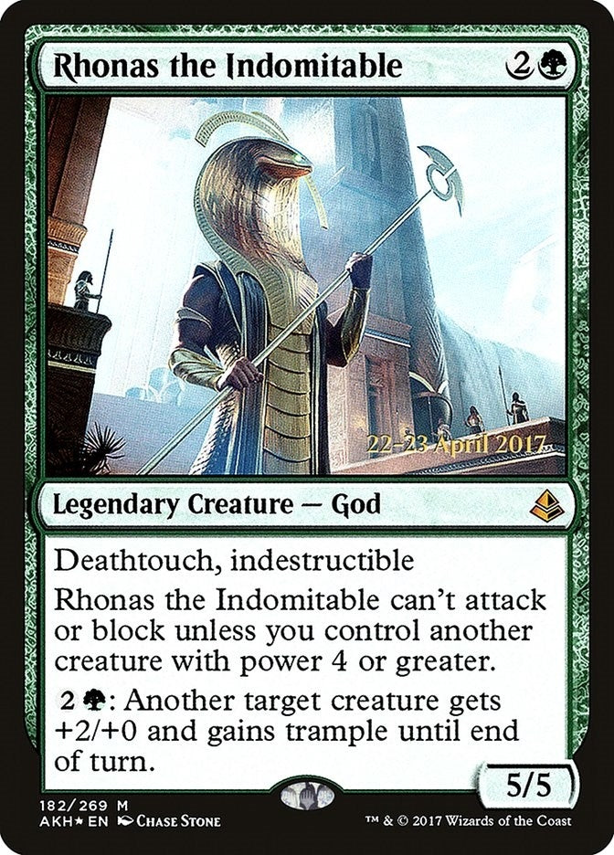 Image for Rhonas the Indomitable (182) [Prerelease Cards] - Magic: The Gathering