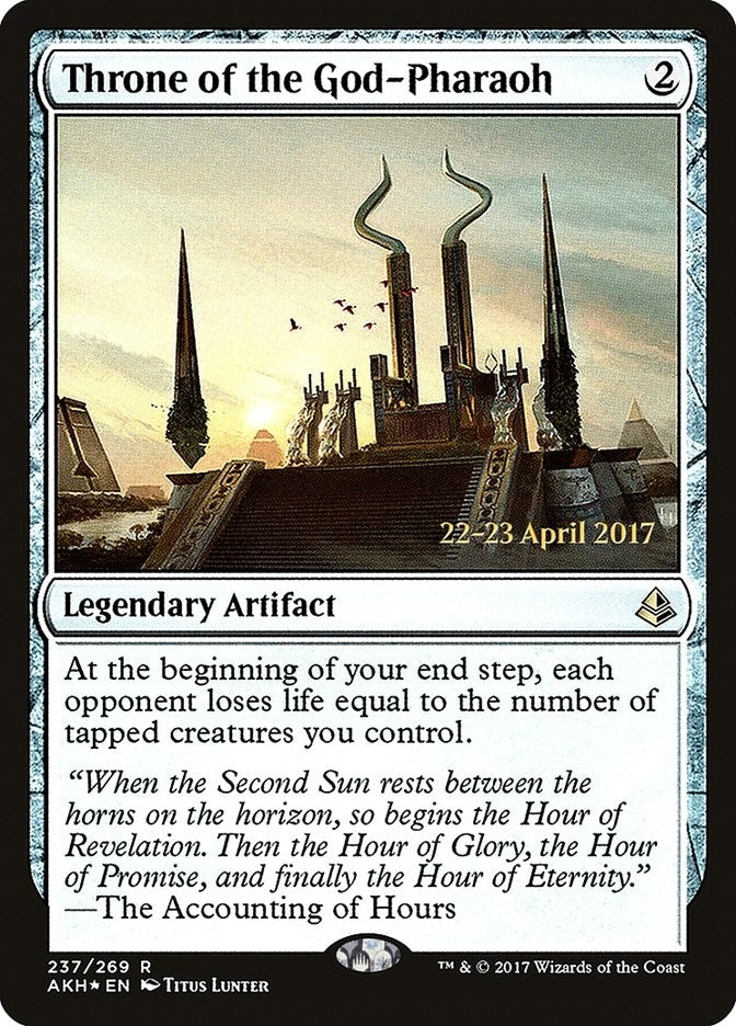 Image for Throne of the God-Pharaoh (237) [Prerelease Cards] - Magic: The Gathering