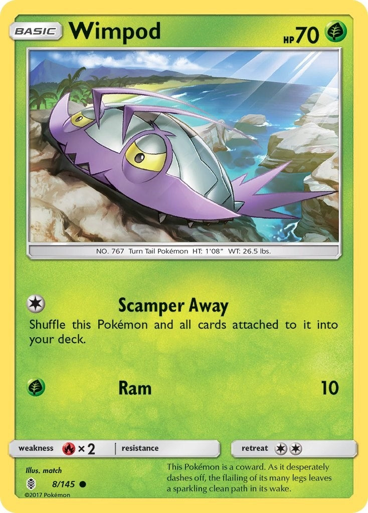 Image for Wimpod (8/145) [SM - Guardians Rising] - Pokemon