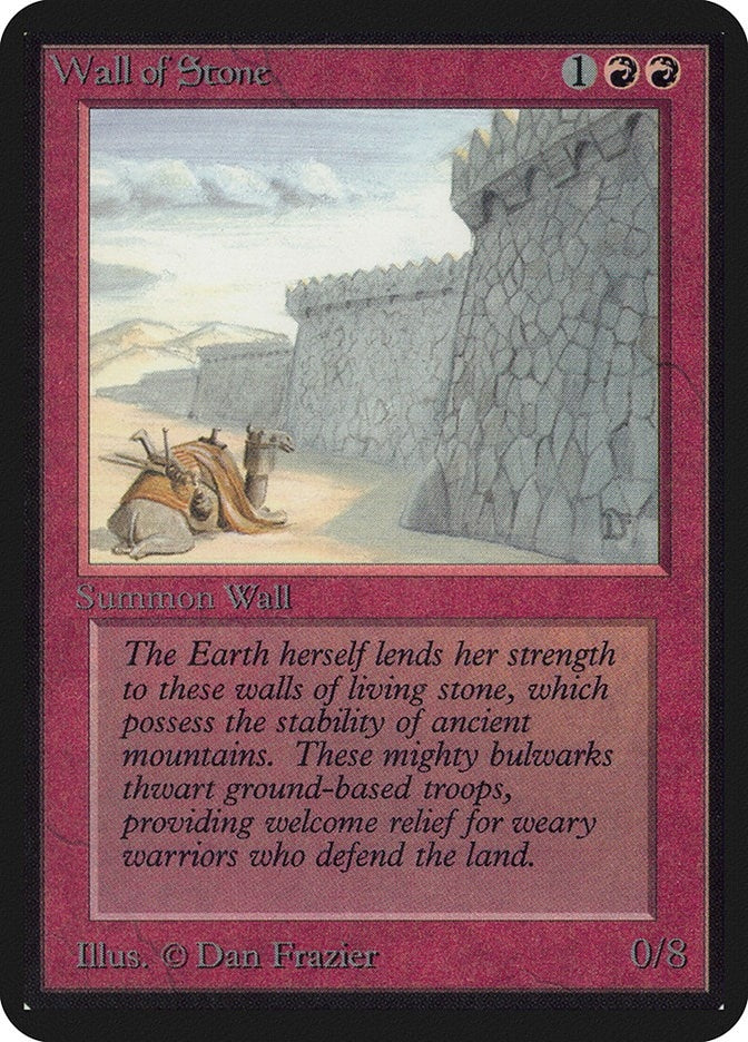 Image for Wall of Stone [Alpha Edition] - Magic: The Gathering