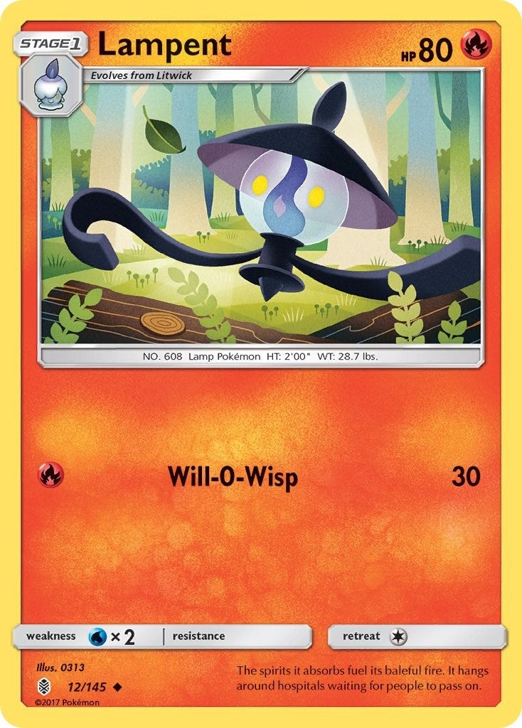 Image for Lampent (12/145) [SM - Guardians Rising] - Pokemon
