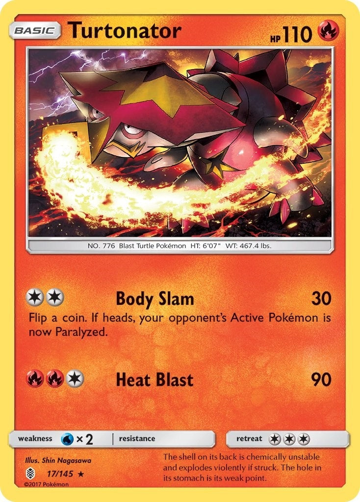 Image for Turtonator (17/145) [SM - Guardians Rising] - Pokemon