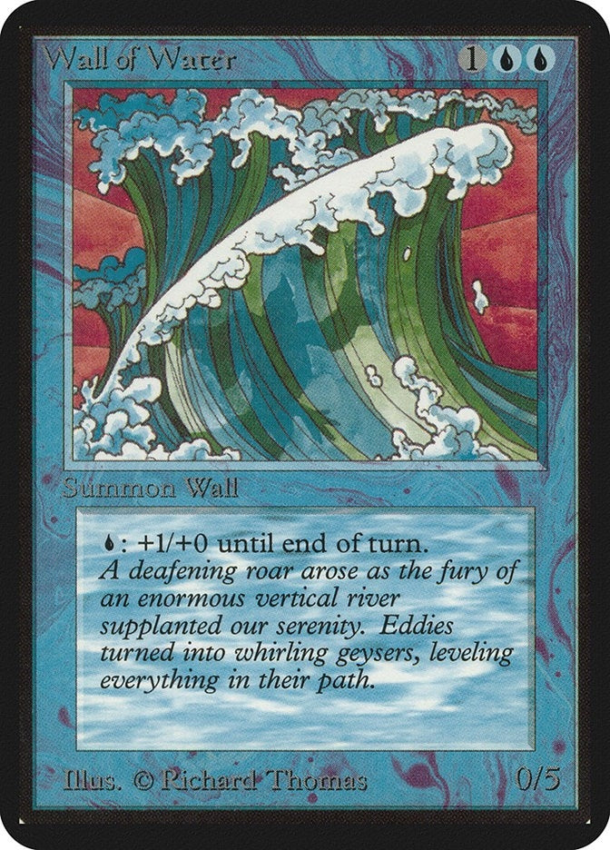 Image for Wall of Water [Alpha Edition] - Magic: The Gathering