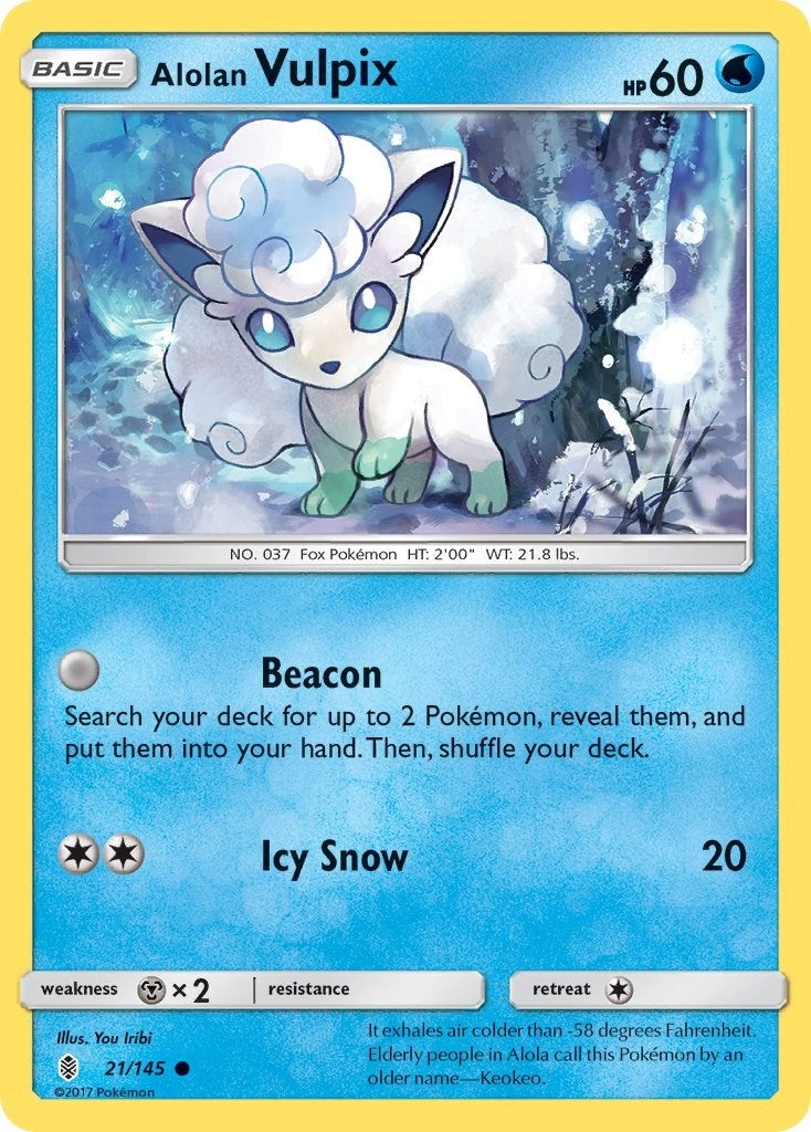 Image for Alolan Vulpix (21/145) [SM - Guardians Rising] - Pokemon