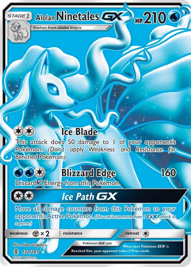 Image for Alolan Ninetales GX (Full Art) (132/145) [SM - Guardians Rising] - Pokemon
