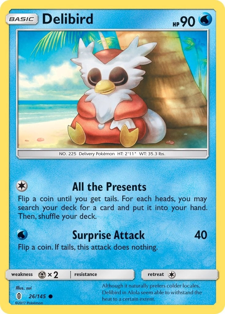 Image for Delibird (26/145) [SM - Guardians Rising] - Pokemon