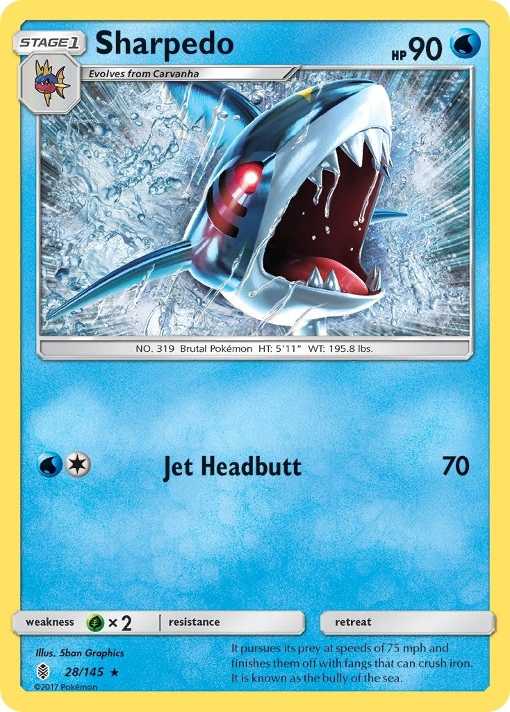 Image for Sharpedo (28/145) [SM - Guardians Rising] - Pokemon