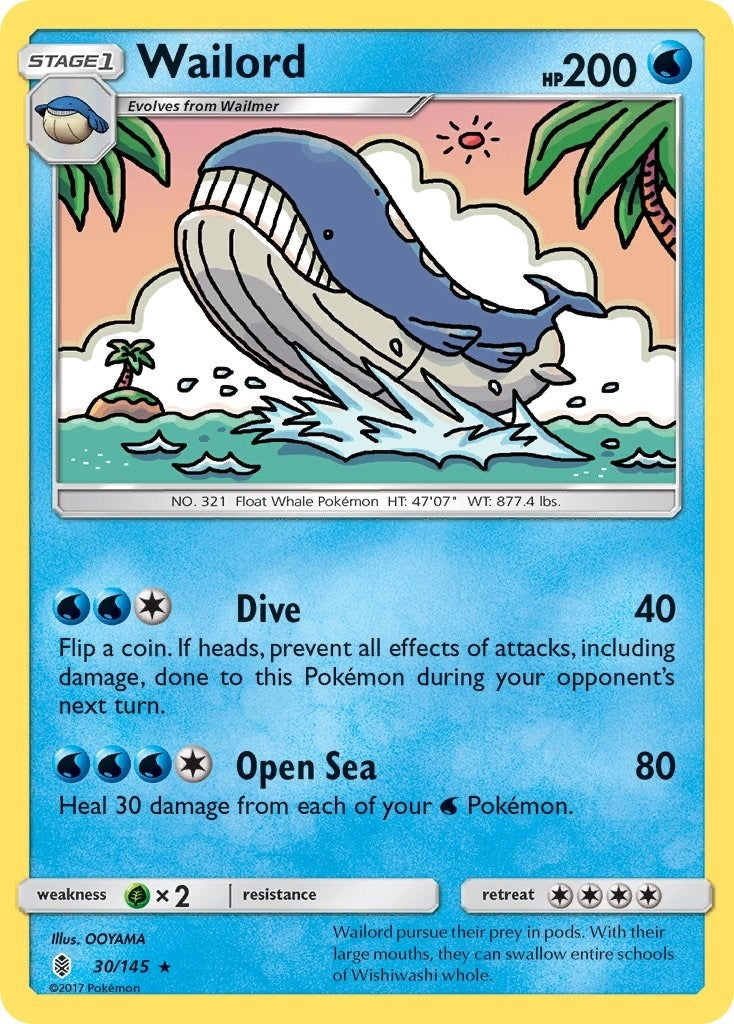Image for Wailord (30/145) [SM - Guardians Rising] - Pokemon