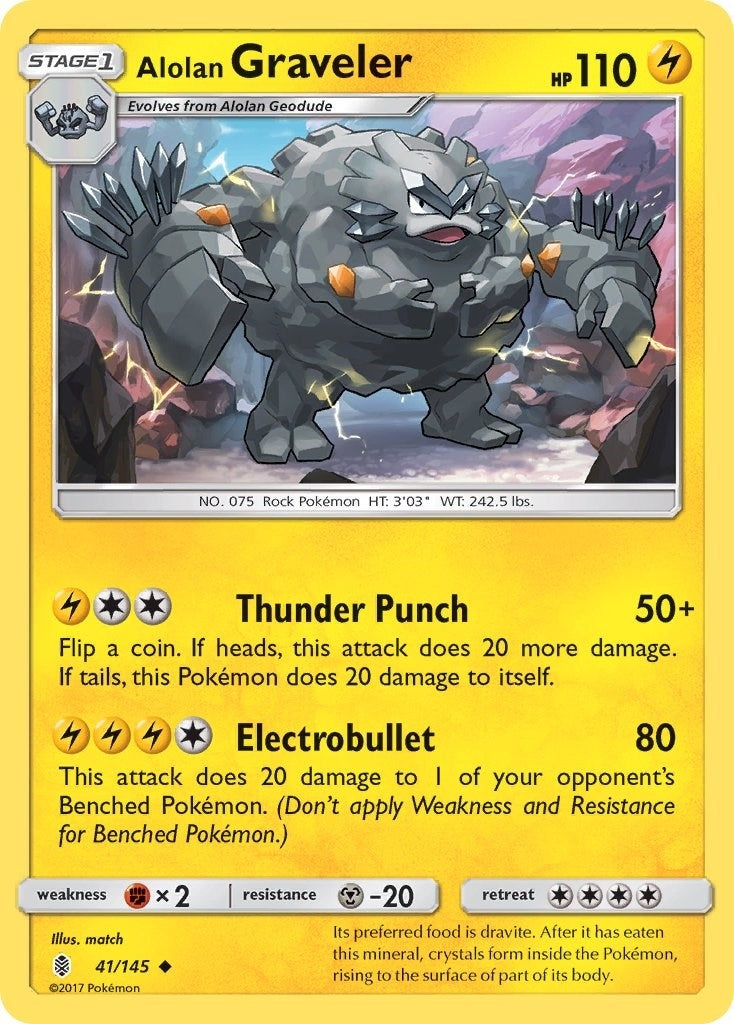 Image for Alolan Graveler (41/145) [SM - Guardians Rising] - Pokemon