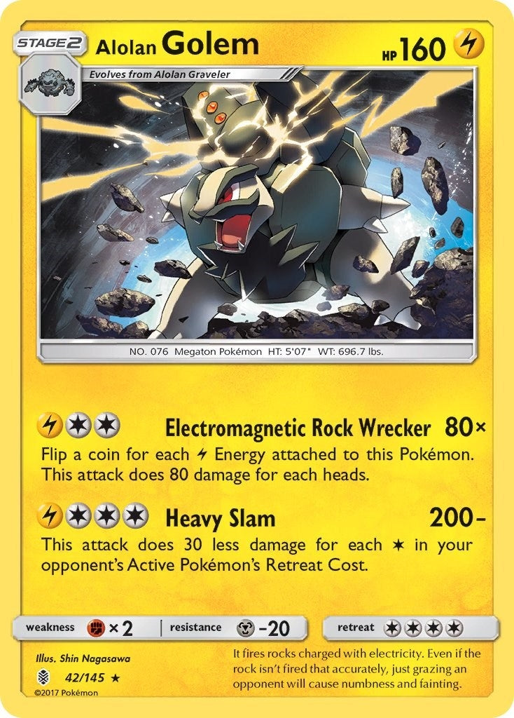 Image for Alolan Golem (42/145) [SM - Guardians Rising] - Pokemon