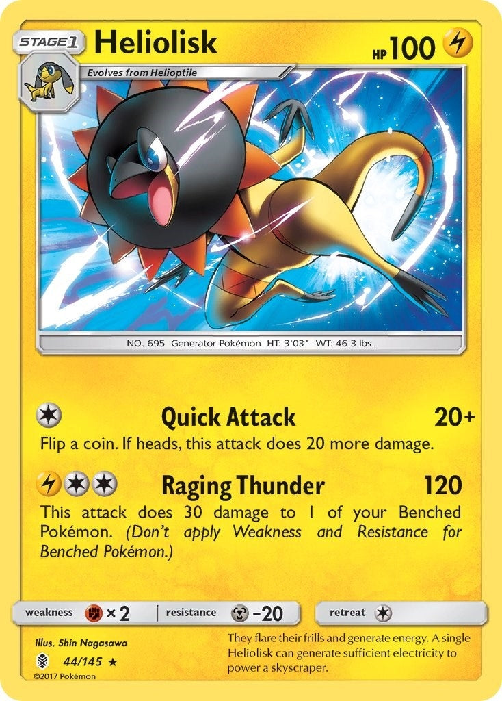 Image for Heliolisk (44/145) [SM - Guardians Rising] - Pokemon