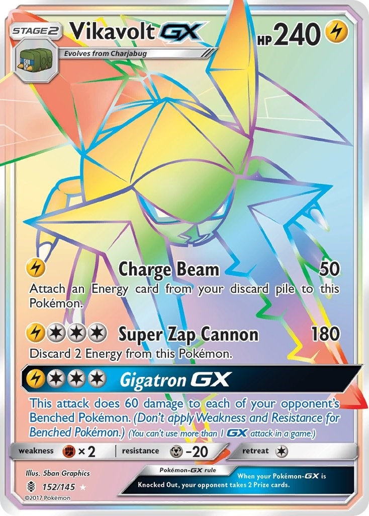 Image for Vikavolt GX (Secret) (152/145) [SM - Guardians Rising] - Pokemon