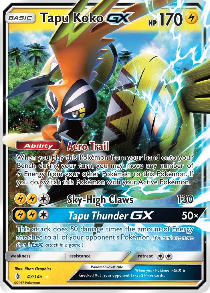 Image for Tapu Koko GX (47/145) [SM - Guardians Rising] - Pokemon