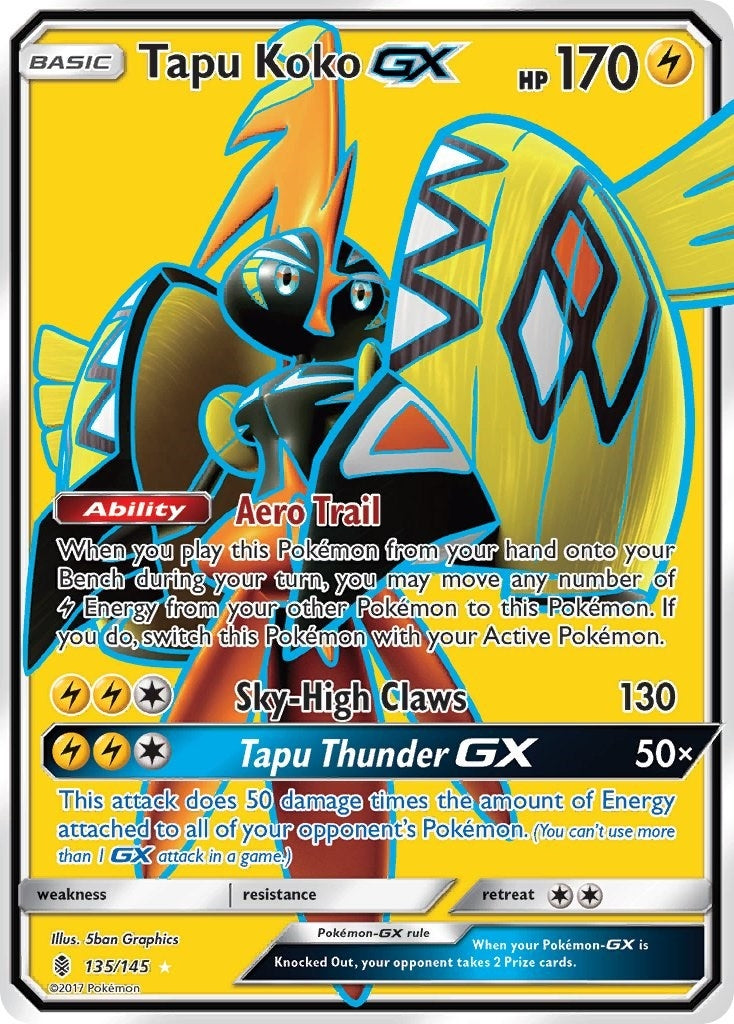 Image for Tapu Koko GX (Full Art) (135/145) [SM - Guardians Rising] - Pokemon