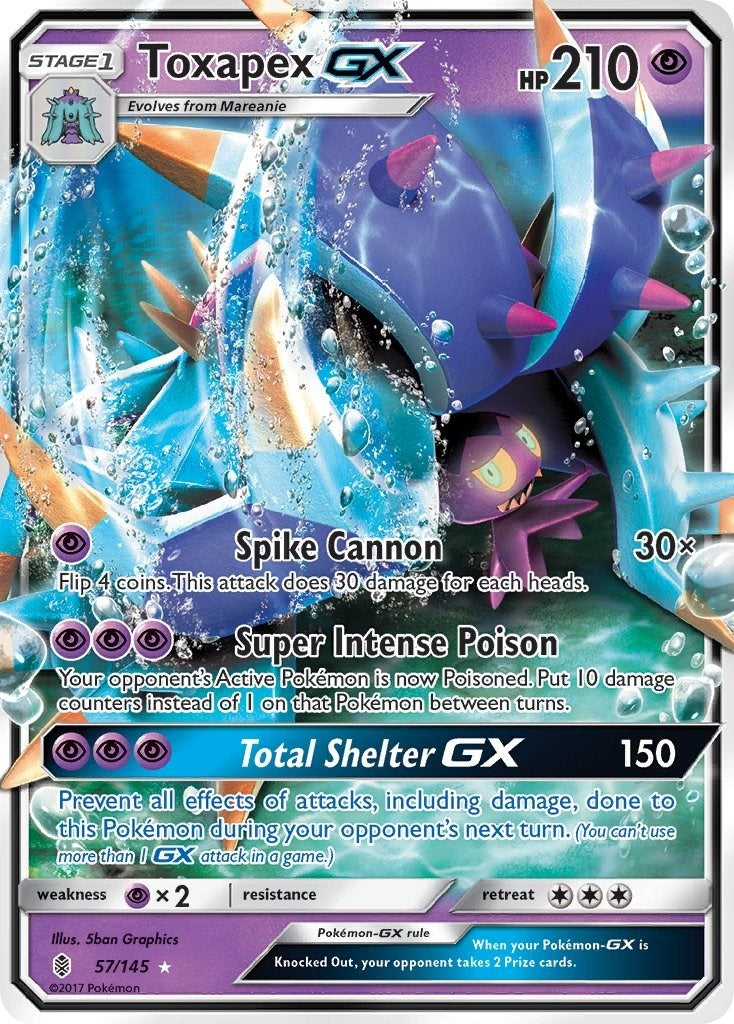 Image for Toxapex GX (57/145) [SM - Guardians Rising] - Pokemon