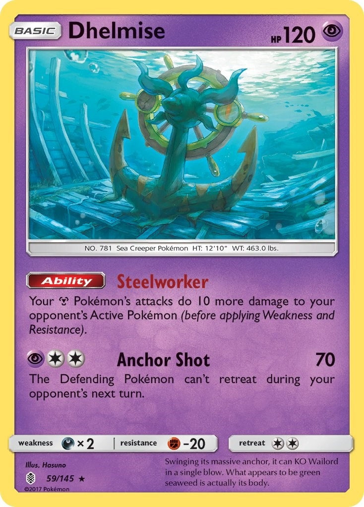Image for Dhelmise (59/145) [SM - Guardians Rising] - Pokemon