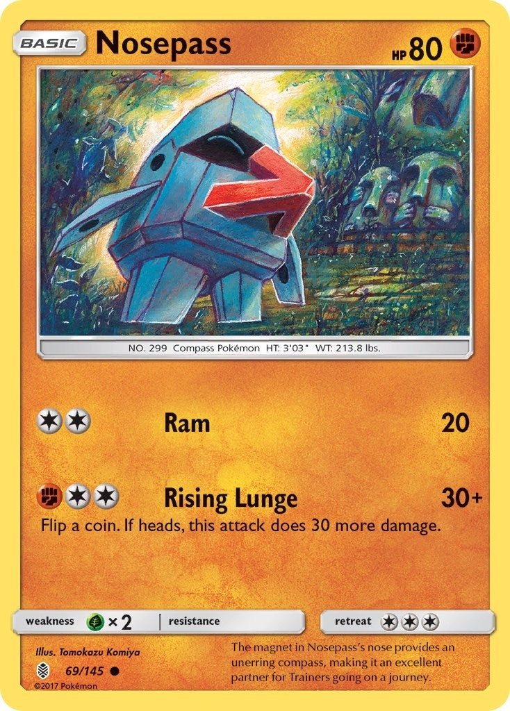 Image for Nosepass (69/145) [SM - Guardians Rising] - Pokemon