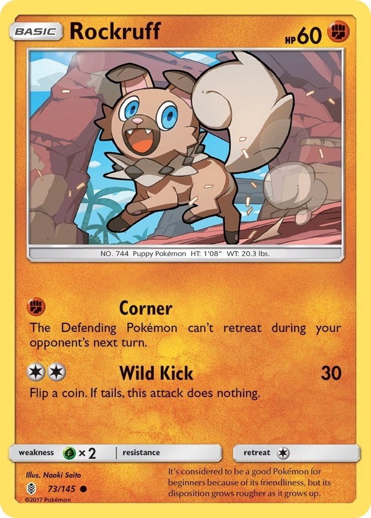 Image for Rockruff (73/145) [SM - Guardians Rising] - Pokemon