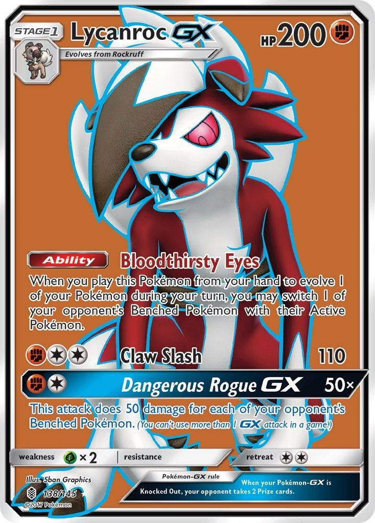 Image for Lycanroc GX (Full Art) (138/145) [SM - Guardians Rising] - Pokemon