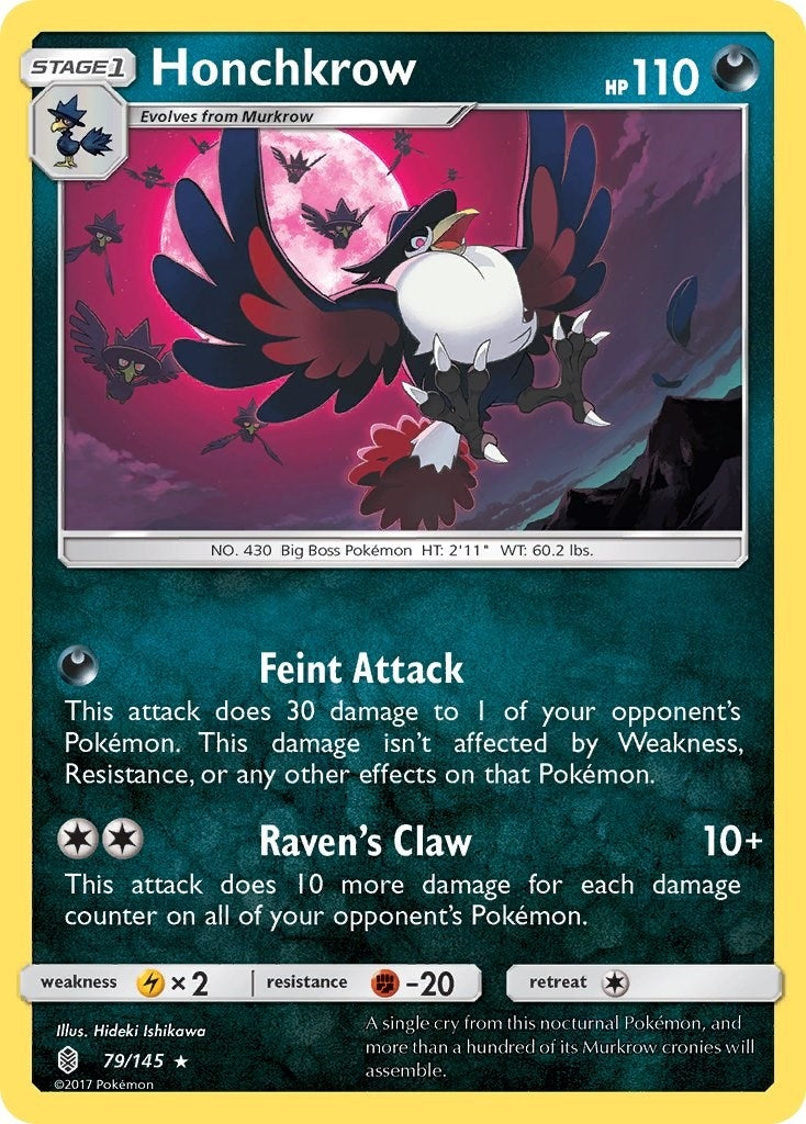 Image for Honchkrow (79/145) [SM - Guardians Rising] - Pokemon